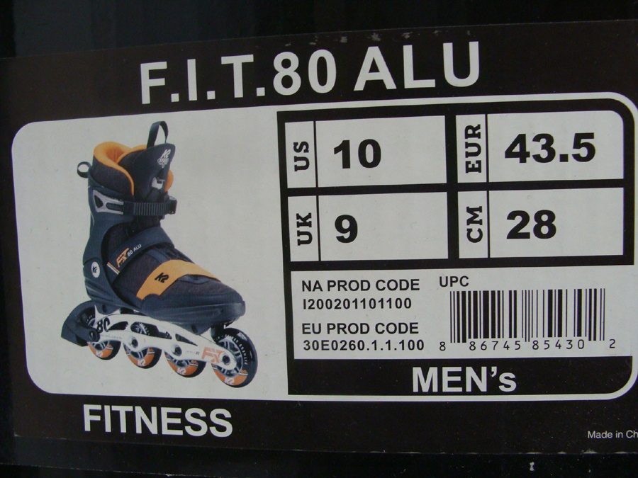Kolečkové in-line brusle K2 F.I.T. 80 ALU Nové - 3
