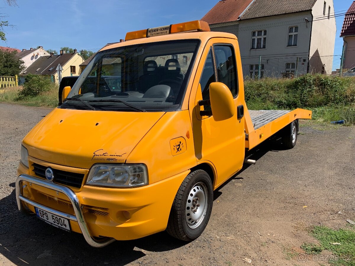 Prodám Odtahovku Fiat Ducato 2,8jtd 94kw, 3,5t, Nová STK. - 3