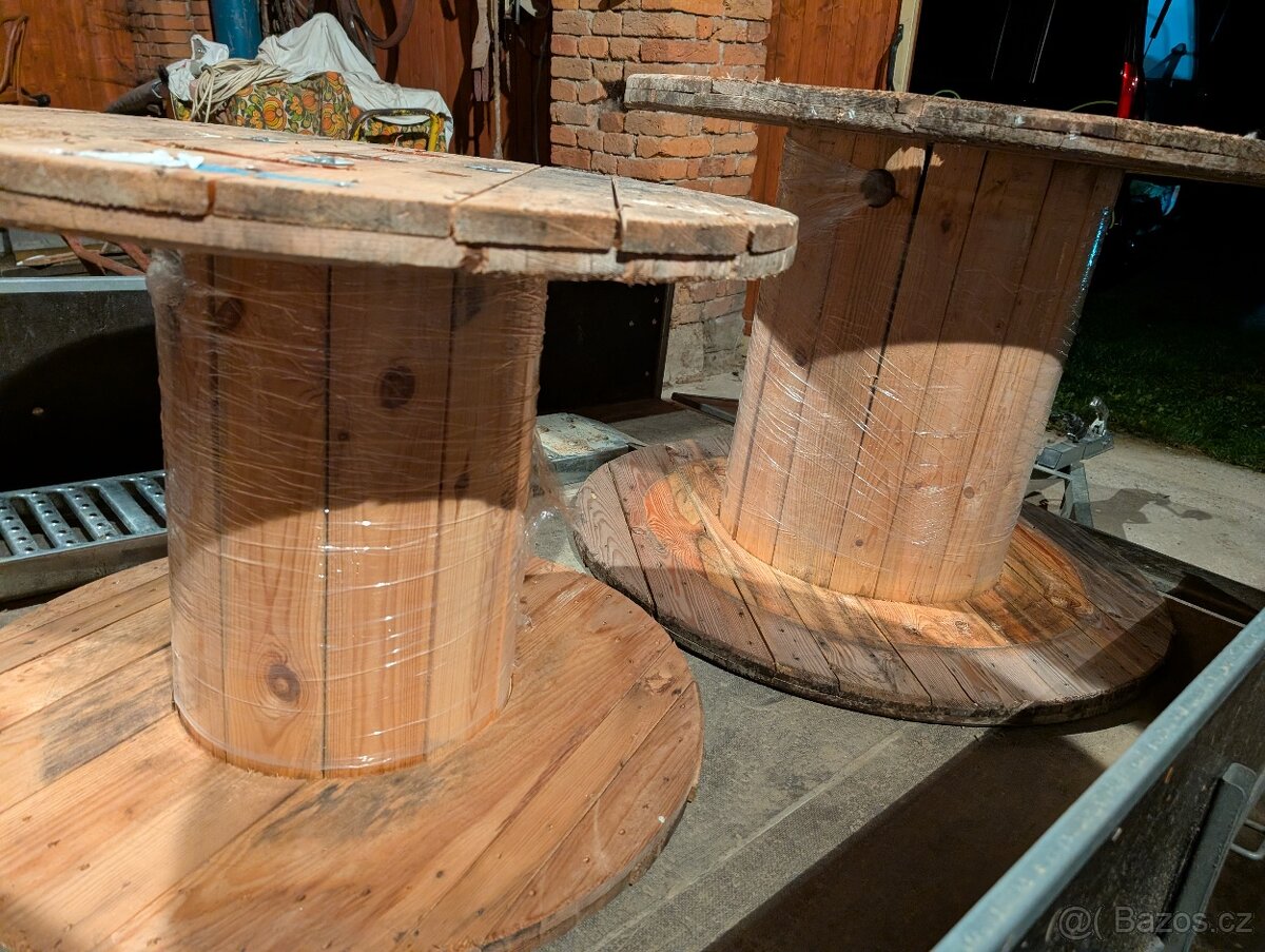 Dřevěná cívka, buben - 3