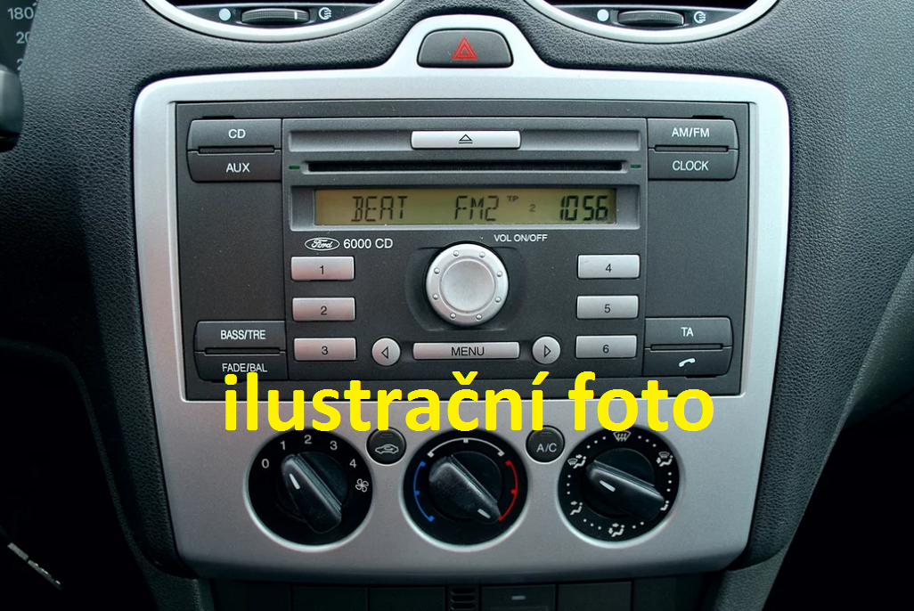 Autorádio Ford 6000 CD oranžový displej - 3