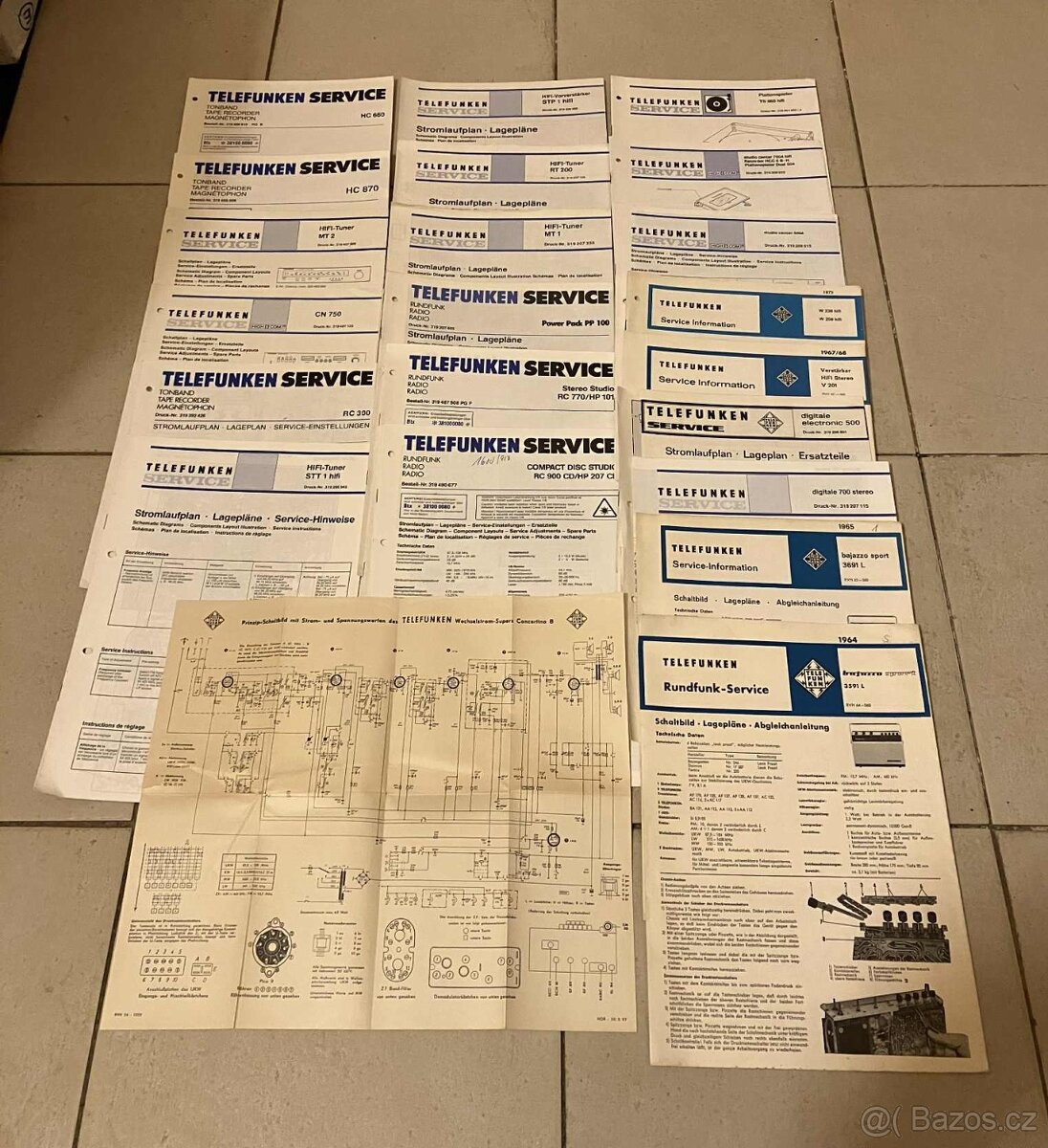 TELEFUNKEN HIFI originální servisní schéma a manuály 65ks - 3