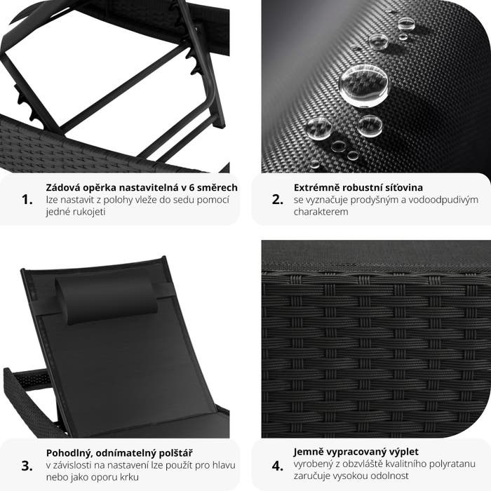 Zahradní lehátko nové - 3