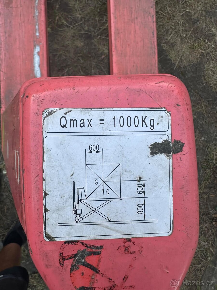 Paletový vozík, nůžkový - 3