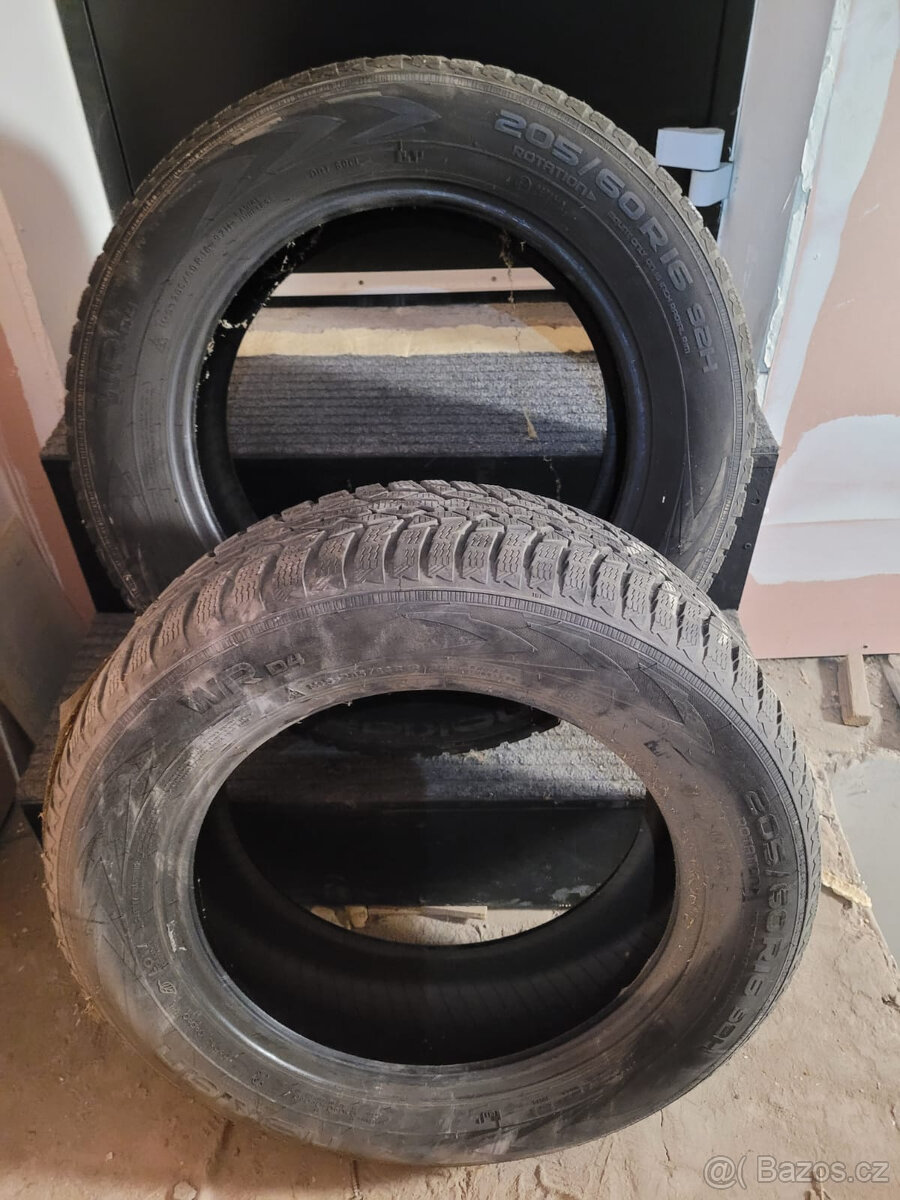 2x zimni Nokian 205/60/16 R16 6mm - 3