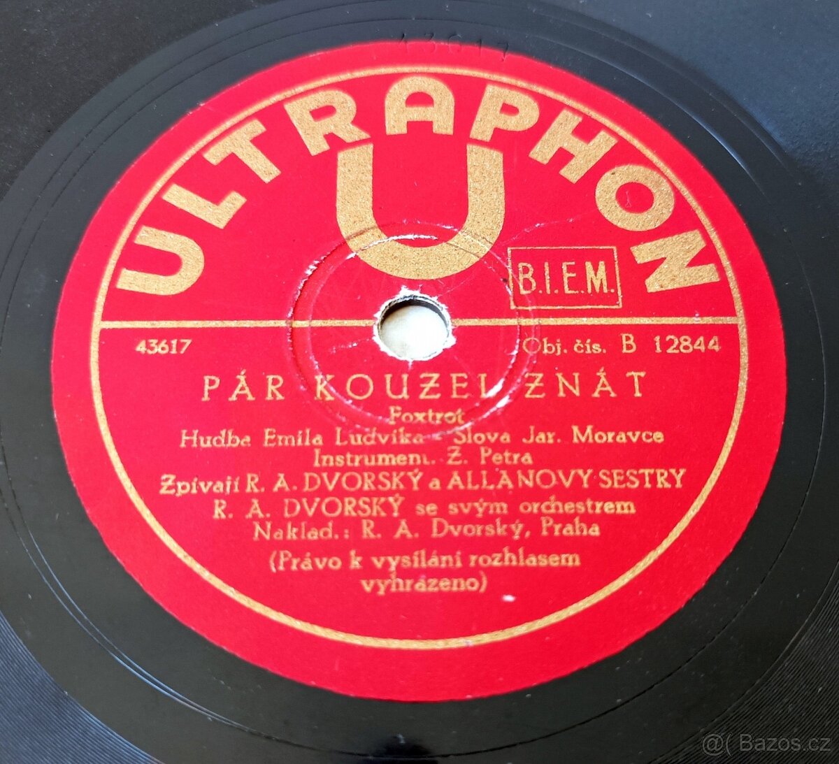 R. A. Dvorský a jeho orchestr, 4 staré šelakové gramodesky - 3