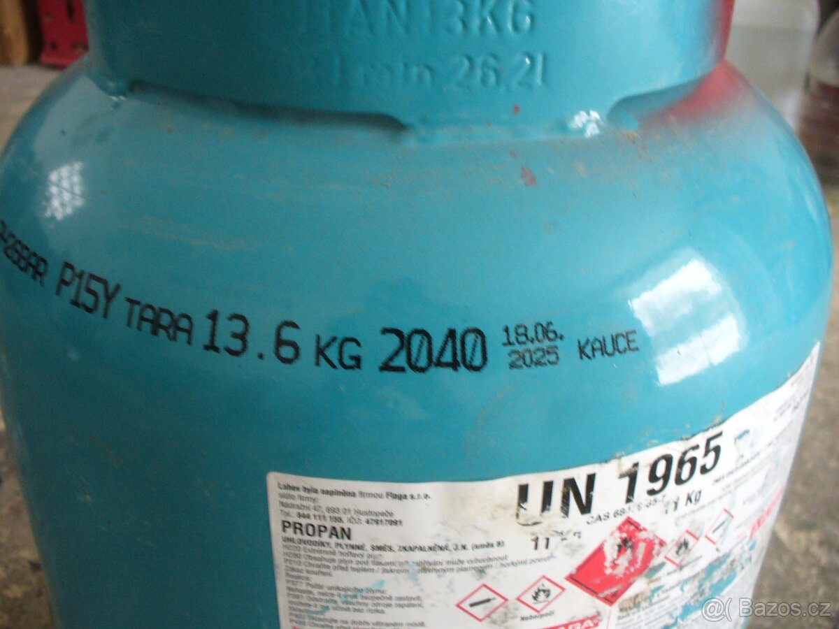 Pb bomba 10 Kg plná čistý propan - 3