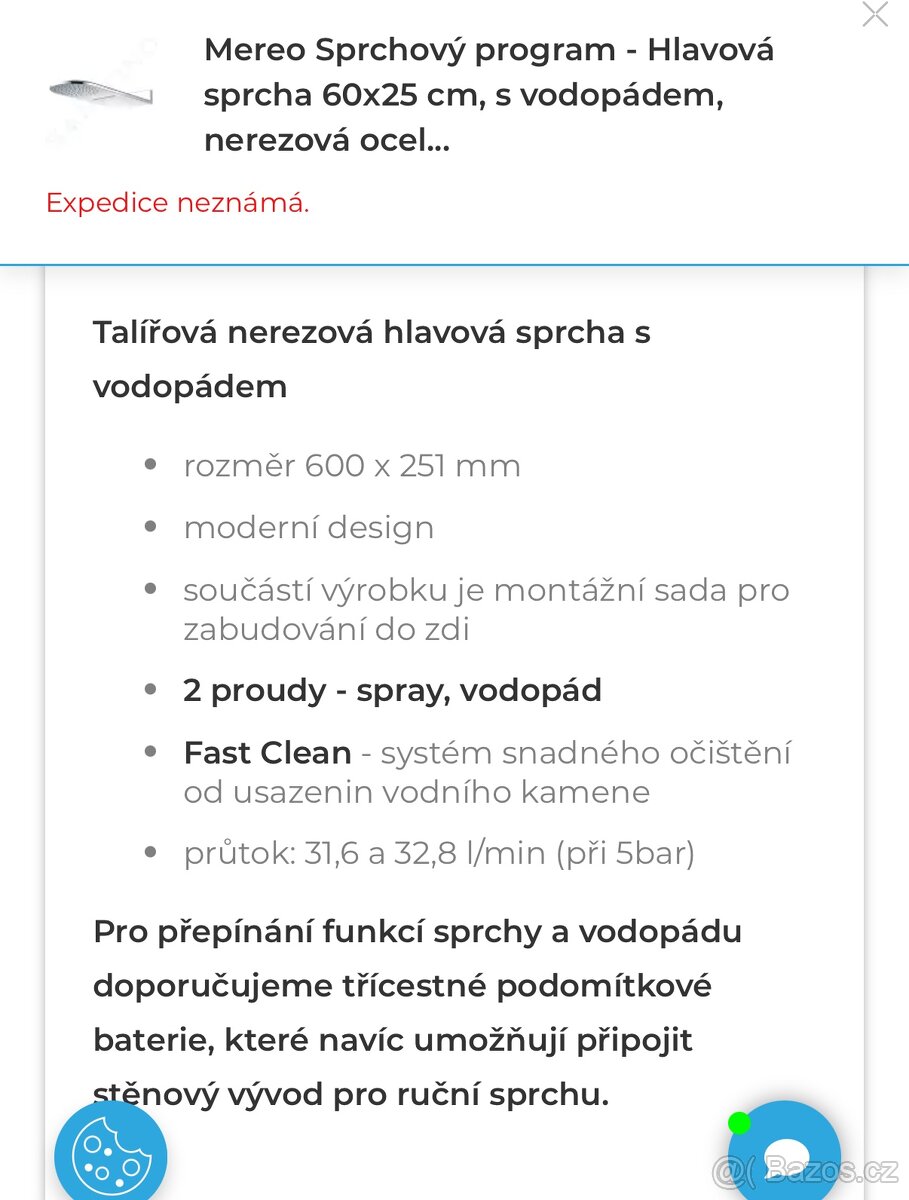 Prodam - hlavova sprcha s vodopadem - 3