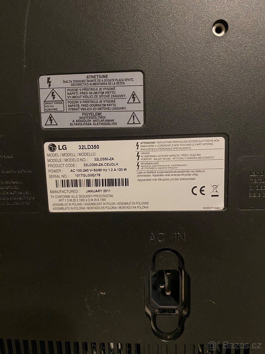 Televize LG 32LD350 – 32” LCD, ne-Smart - 3