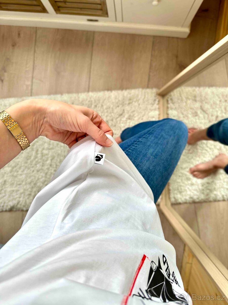 KARL LAGERFELD BÍLÉ TRIČKO 4 - 3