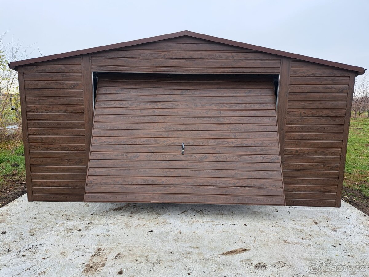 Plechová garáž 5x6 m - 3
