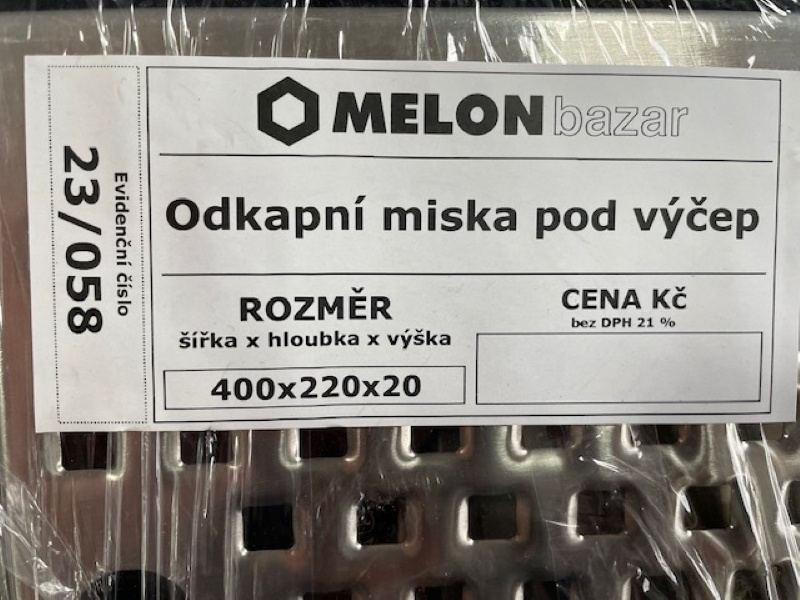 Odkapní miska nerezová - 3