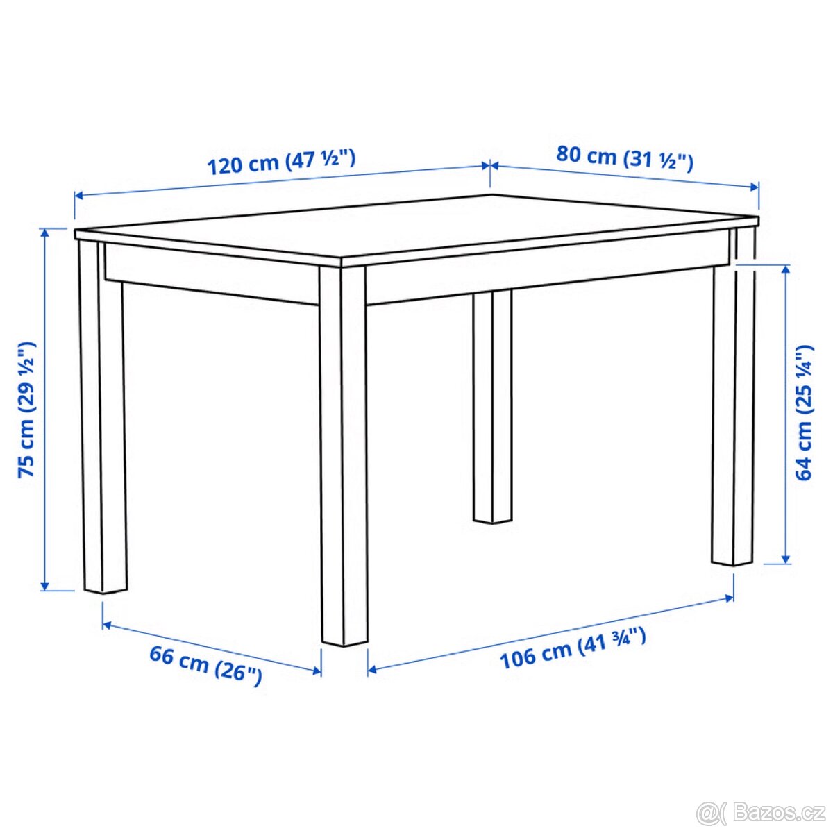 IKEA ÅLHULT Dining Table – Beige/Brown - 3