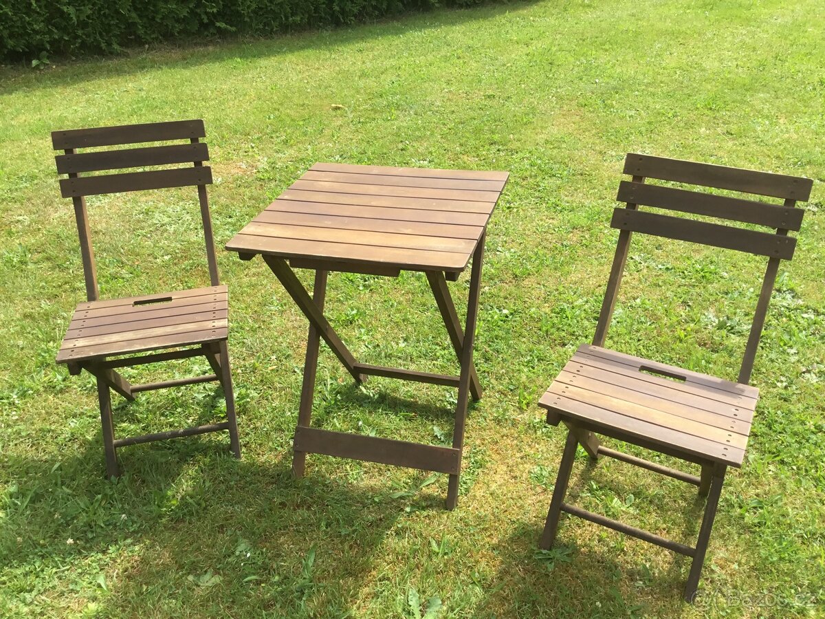Set zahradního nábytku - stůl a 2 židle - 3