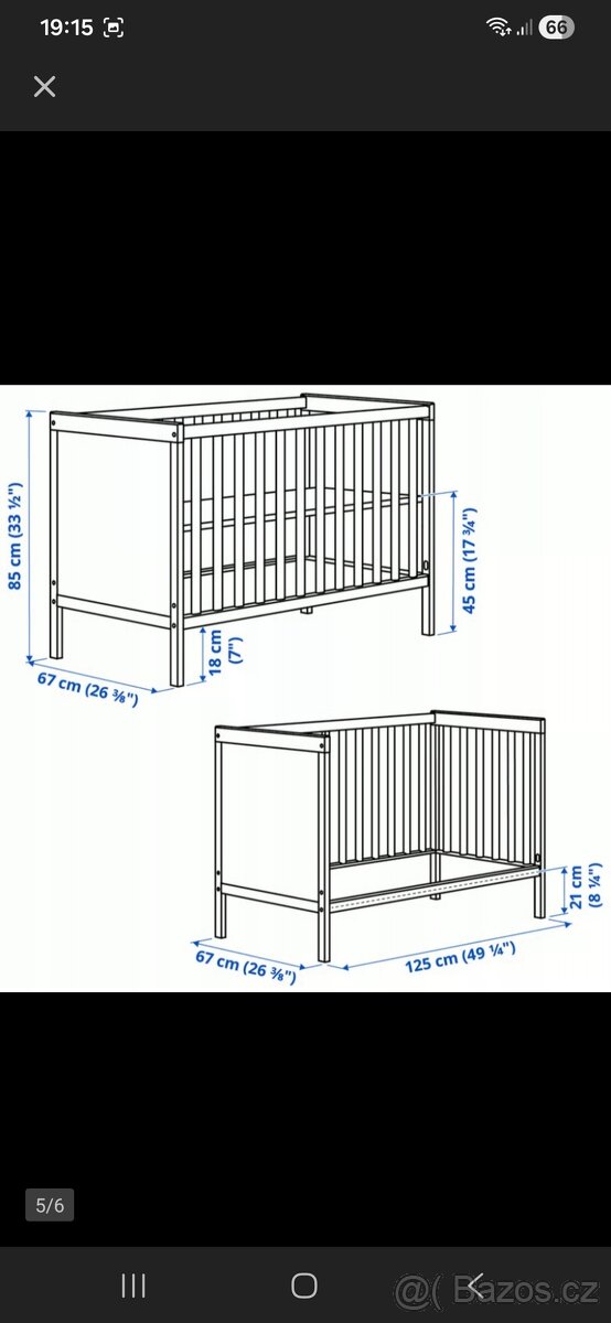 Dětská postýlka Sundvik - 3