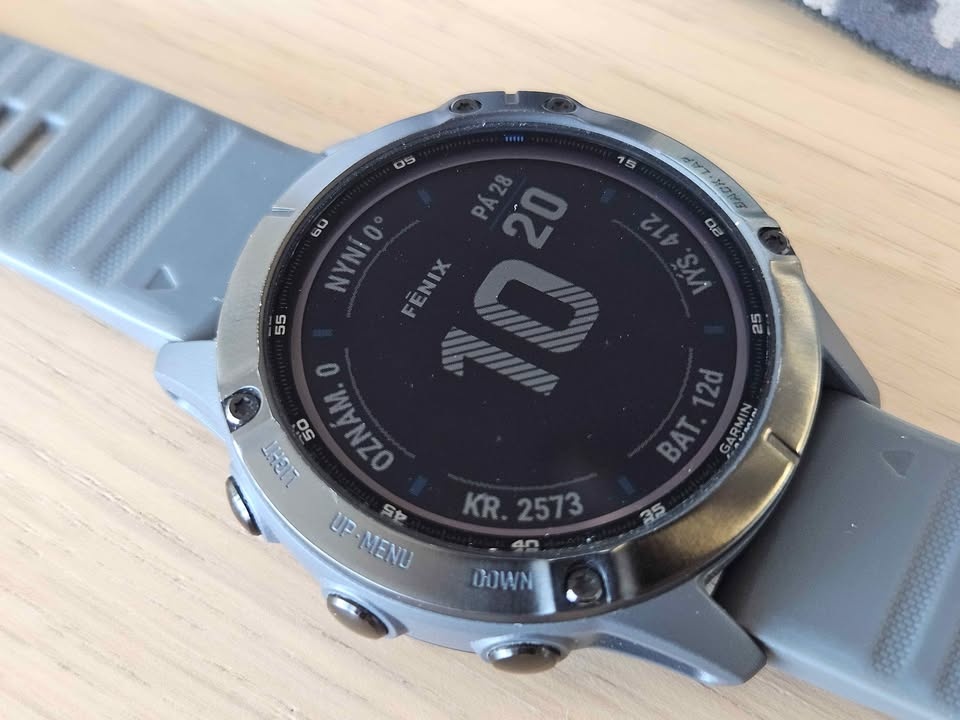 Garmin Fenix 6 Pro Solar (47mm) Černá s šedým páskem - 3