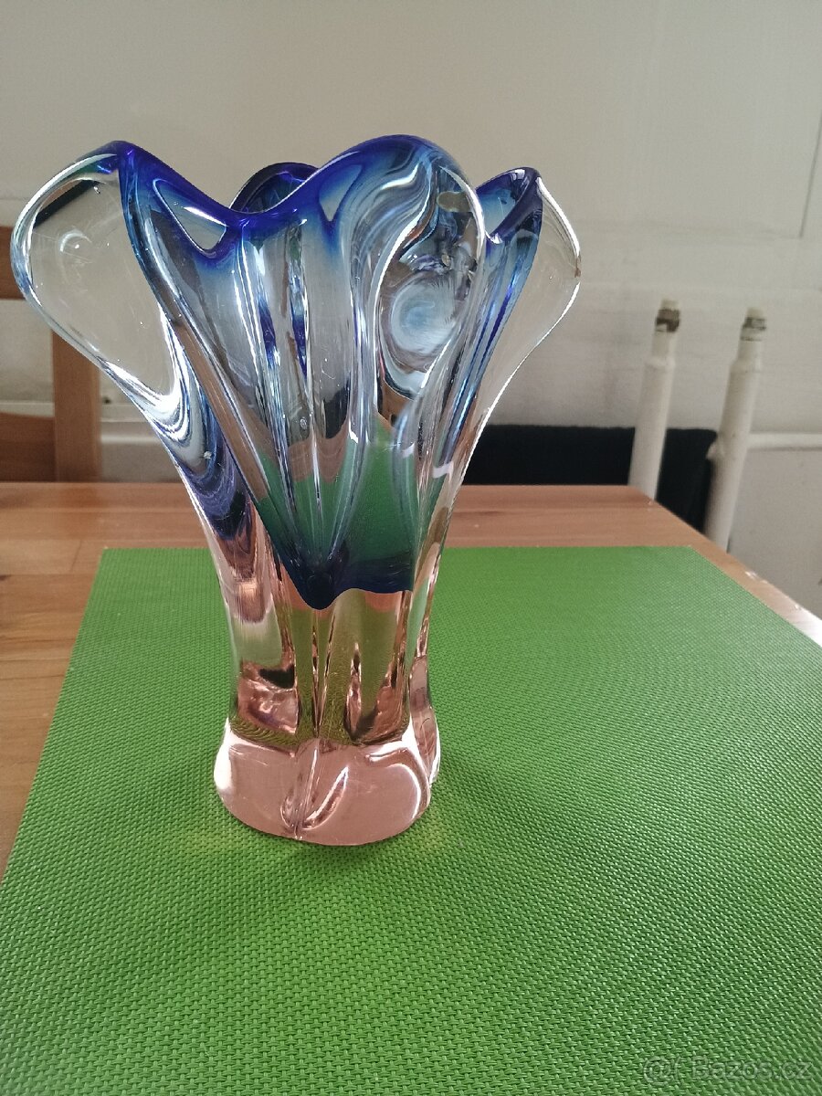 Váza z hutního skla - JOSEF HOSPODKA - ŠKRDLOVICE - 3