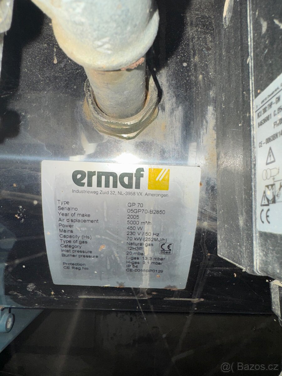 Plynový teplomet Ermaf GP 70 - 3