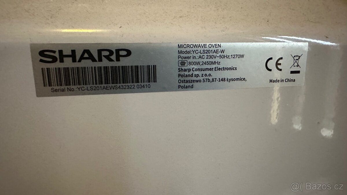 Mikrovlnná trouba Sharp - zánovní - 3