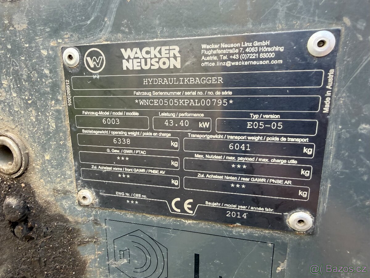 Bagr Wacker 6003 - 3