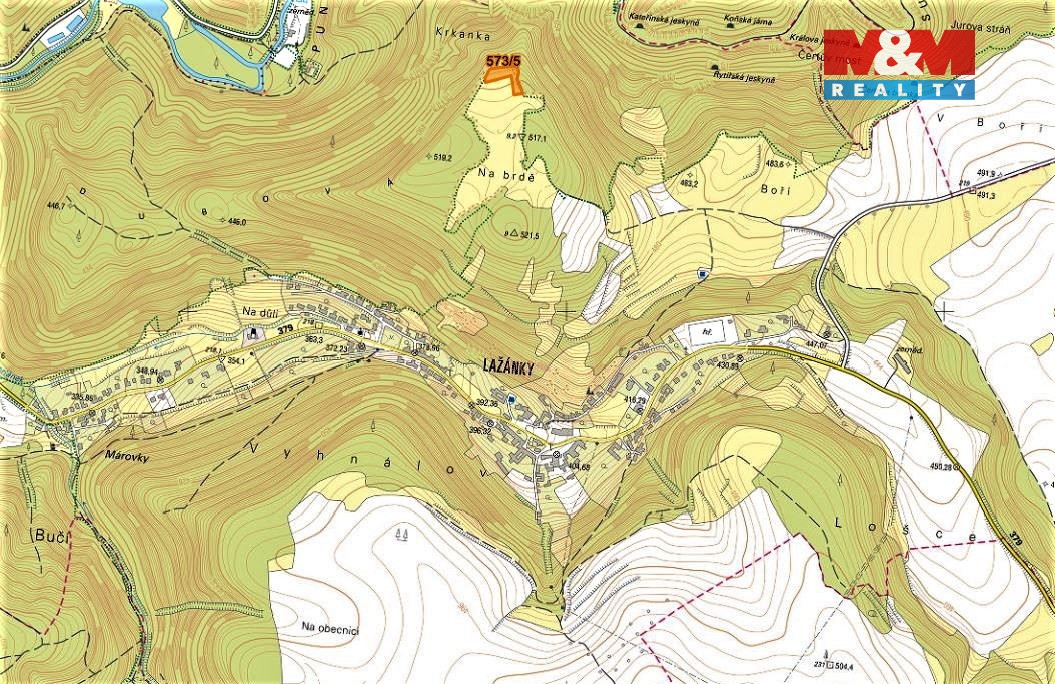 Prodej louky, 3308 m², Blansko-Lažánky - 3