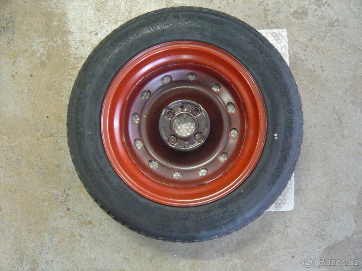 Nové Dojezdové kolo Fiat - 135 80 R14 - 4x98x58,1 - - - 3