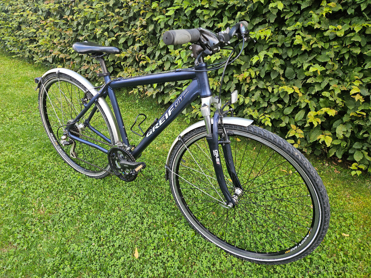 Seřízené pánské krosové hliníkové kolo GREIF, rám 19" - 3