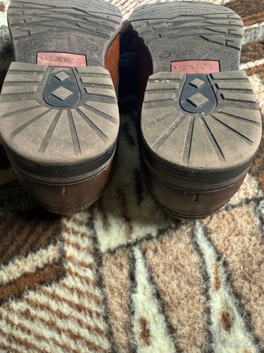 Hnědé polobotky 42 - 3
