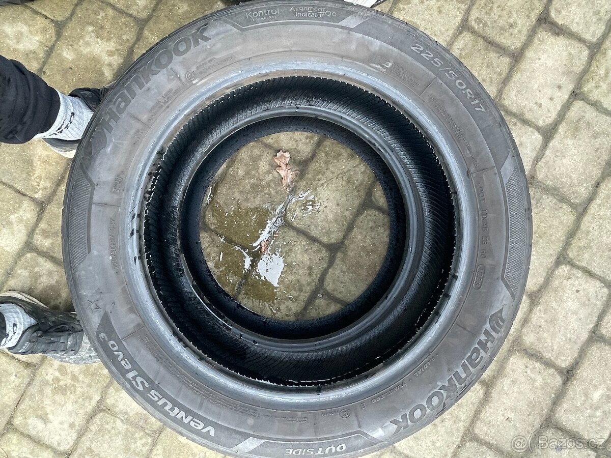 Dvě letní pneu 225/50/17 Hankook - 3