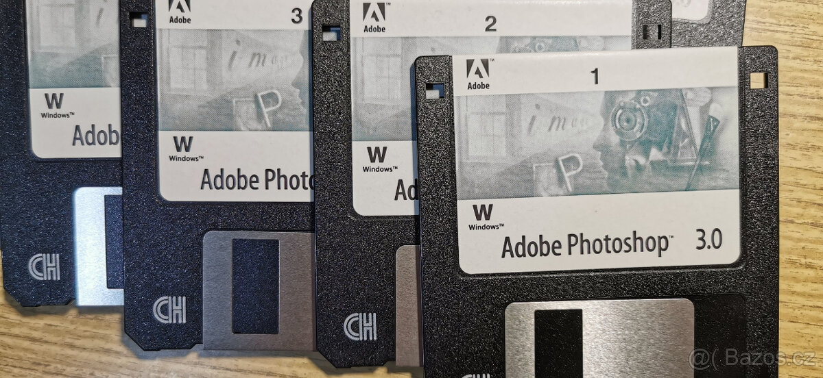 PRODÁM DISKETY PHOTOSHOP 3,0 - 3