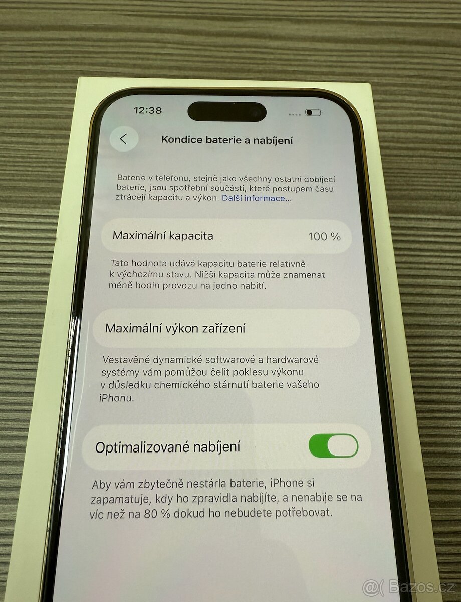 Apple iPhone 14 Pro 128GB zlatý, baterie 100% - 3