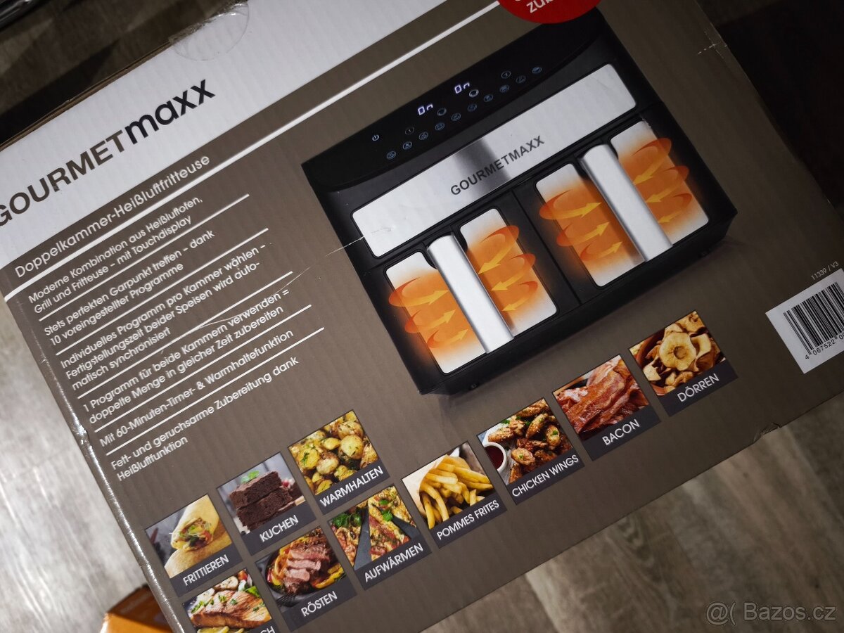Dvoukomorová horkovzdušná fritéza GOURMETmaxx - 3