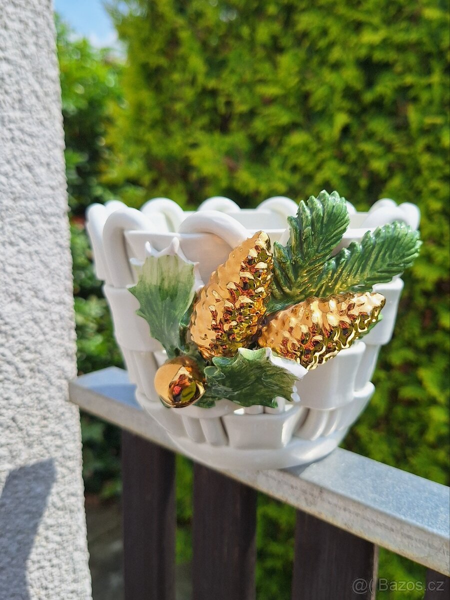 STAROŽITNÁ, PORCELÁNOVÁ VÁNOČNÍ SOUPRAVA - ITÁLIE - 3