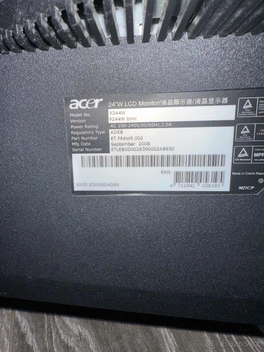 LCD Monitor Acer 24” - 3