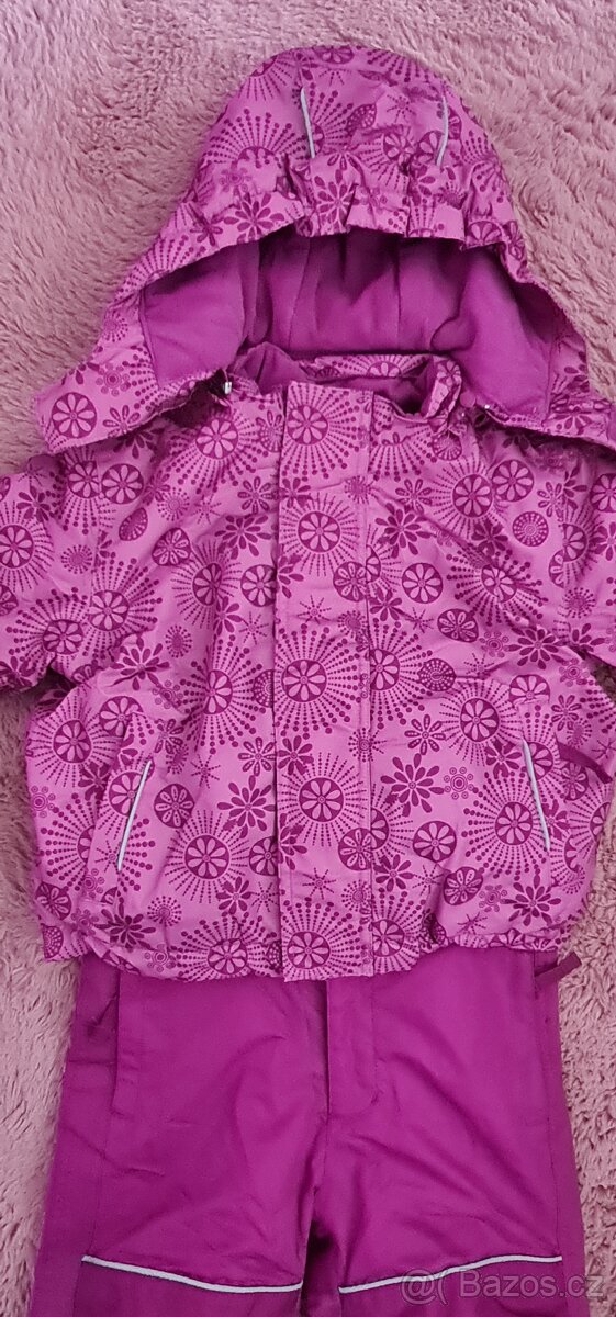 dívčí zimní kombinéza Tchibo vel. 86/92 + zdarma čepice - 3