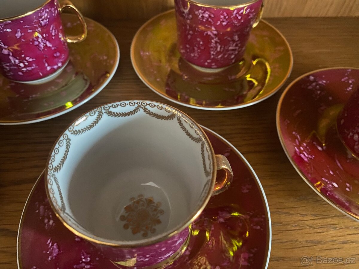 KÁVOVÁ SOUPRAVA -NOVÁ-ZNAČENÁ JSK - 3