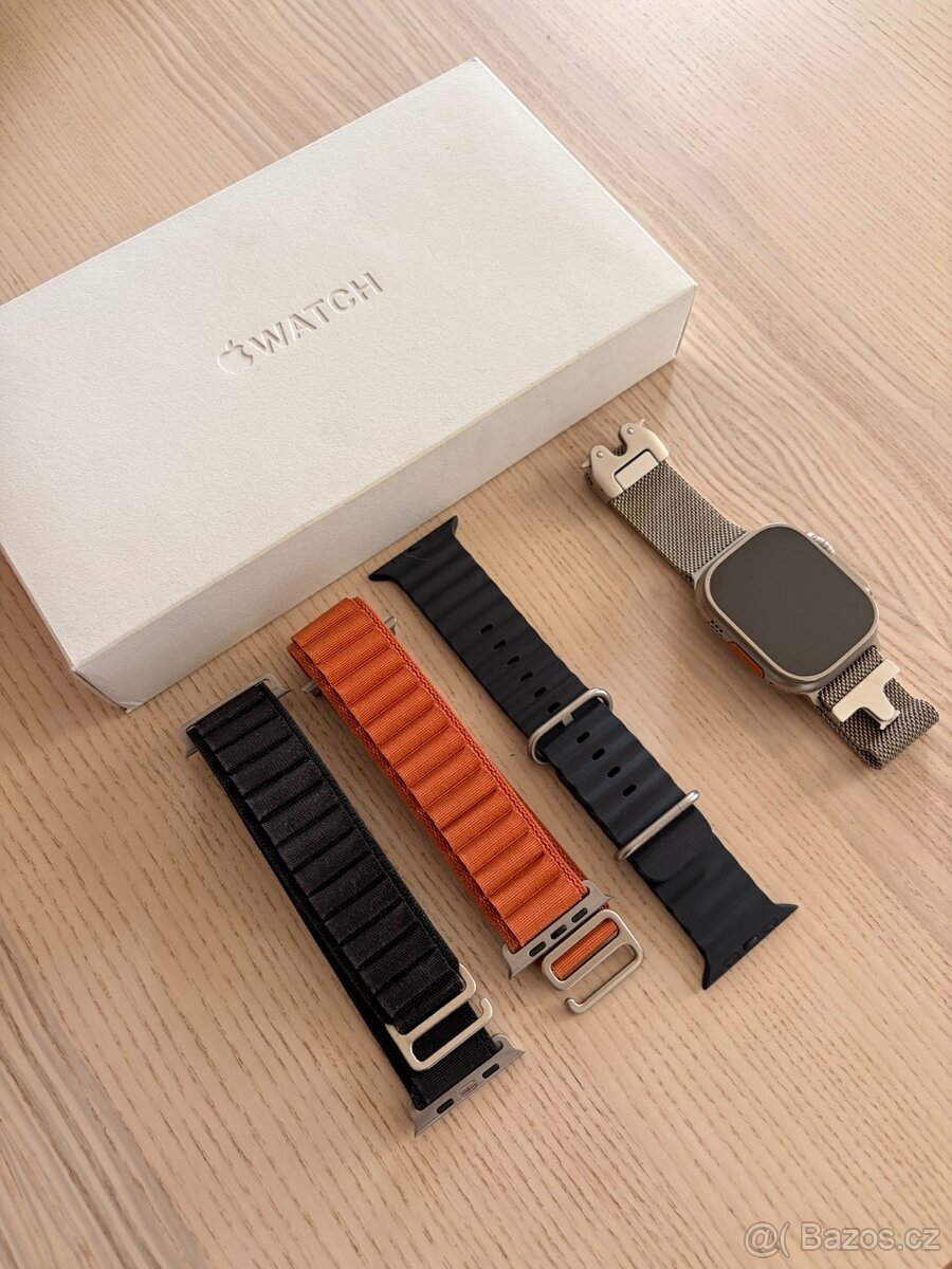 Apple Watch Ultra, perfektní stav, extra řemínky - 3