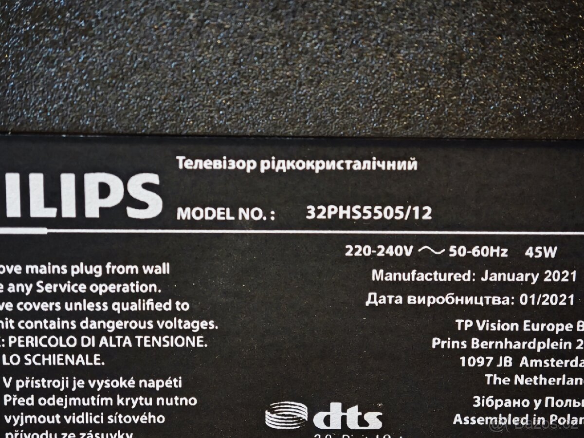 Televize Philips 83cm - 3