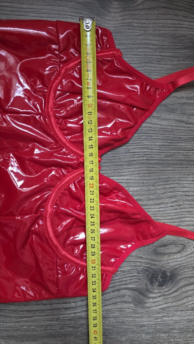 Pvc,vinylové šaty vel.S - 3