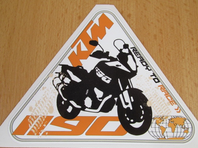Samolepka trojúhelník KTM - 3