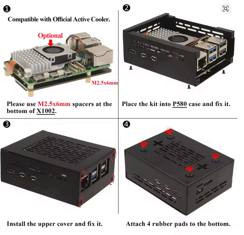 Hliníkové pouzdro pro rpi5 - 3