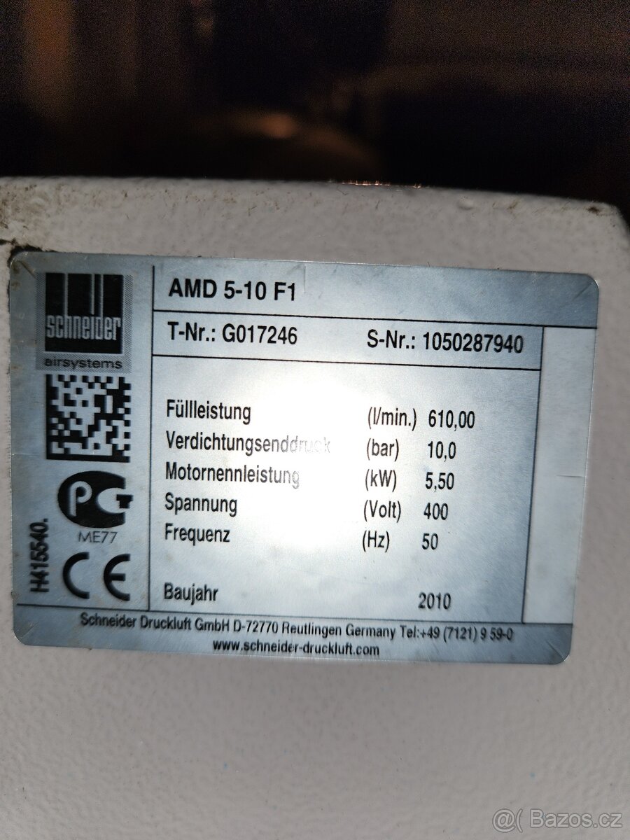 Šroubový kompresor AMD 5-10 F 1 - 3