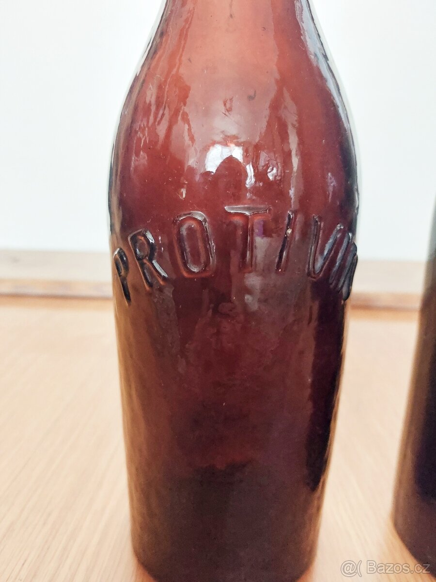 Stará pivní láhev - Pivovar Třeboň a Protivín - 3