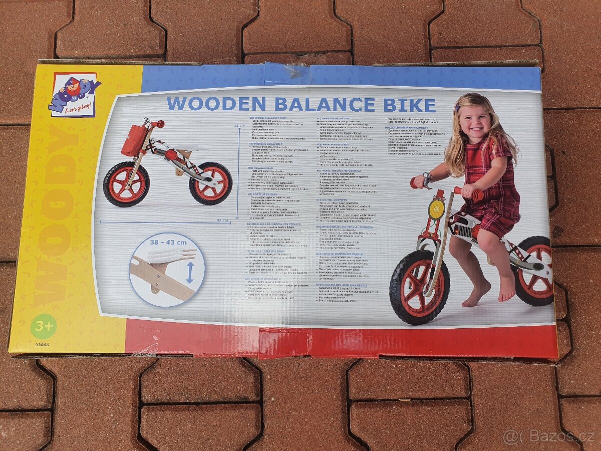 Odrážedlo pro děti - Wooden balance bike - 3