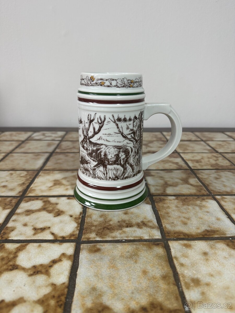 Vintage Pivní Korbel "Divoká Zvířata" - 3