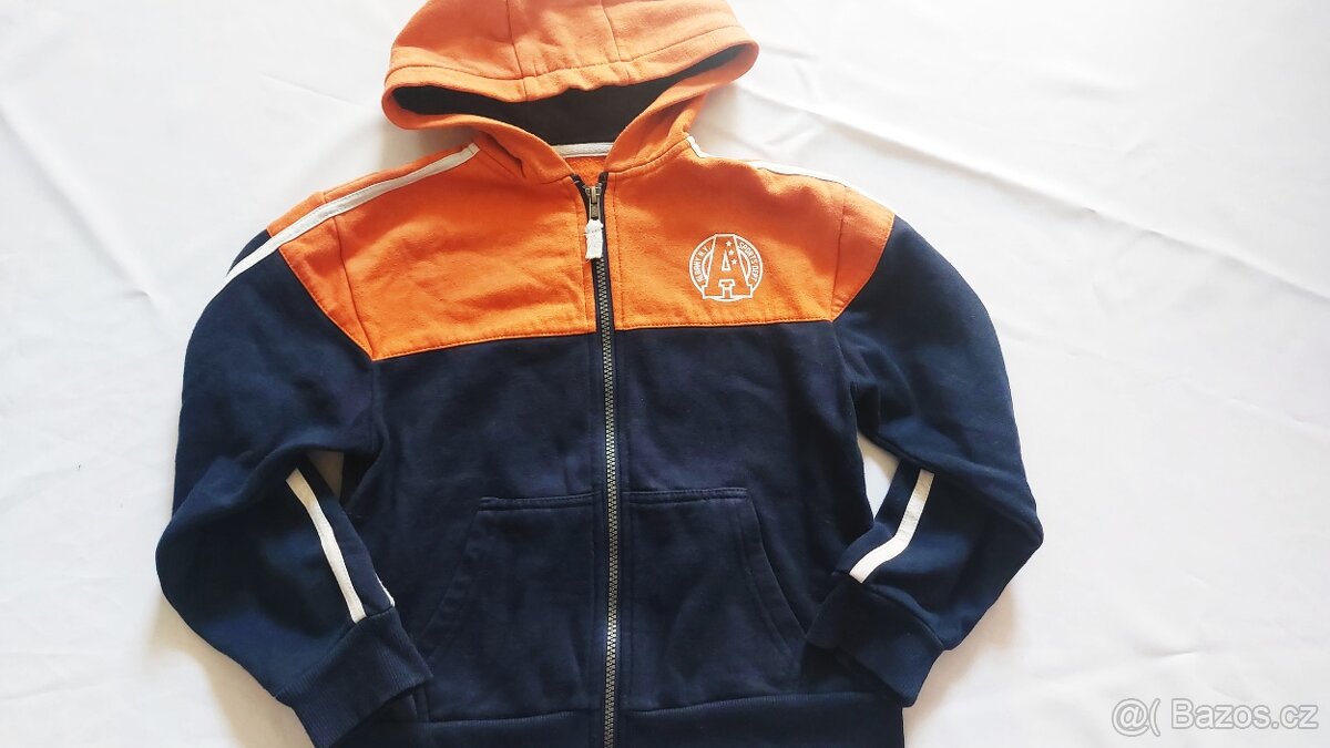 Mikina s kapucí, sportovní mikina vel. 134 - 3