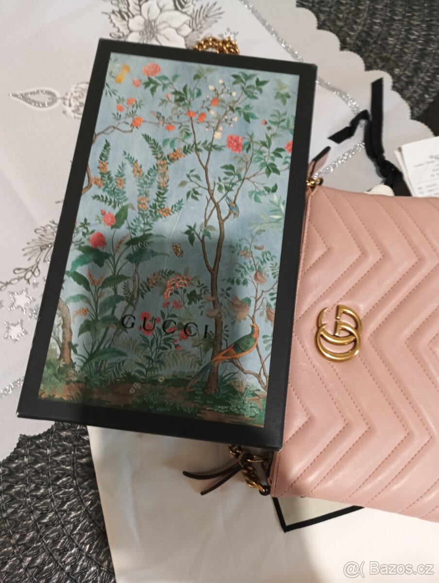 Kožená kabelka , psaníčko Gucci marmont - 3