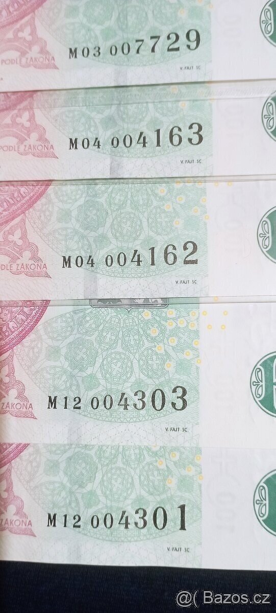 100 Kč s přítiskem UNC - 3