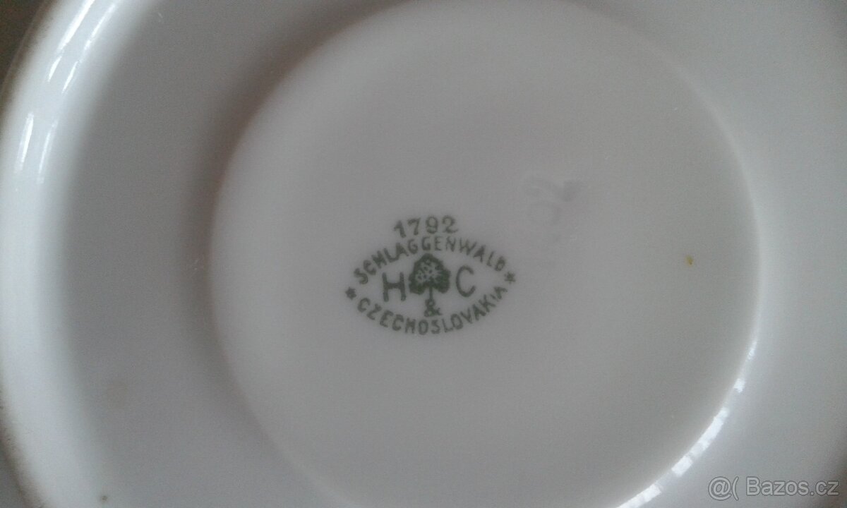 Šálky na čaj H+C Schlaggenwald 1792 - 3