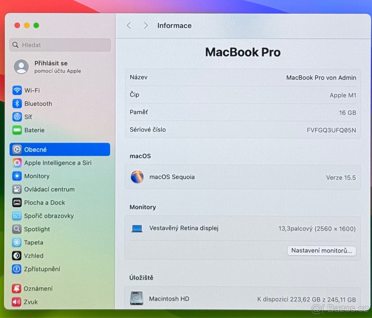 MacBook Pro M1 2020 CTO /16GB RAM/256GB SSD/Záruka - 3