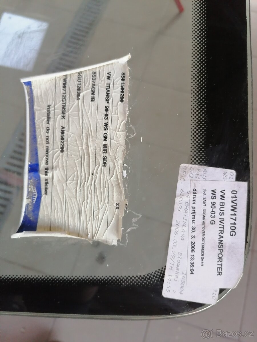 Čelní sklo na VW Transporter T4 - 3